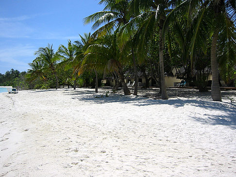 Der weiße Sandstrand Foto 