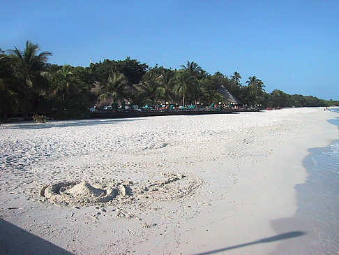 Fotos Der weiße Sandstrand der Malediven | 