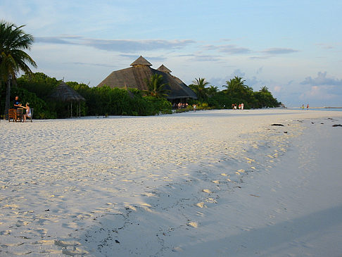 Gebäude am Strand Foto 