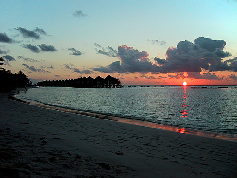 Sonnenuntergang auf den Malediven